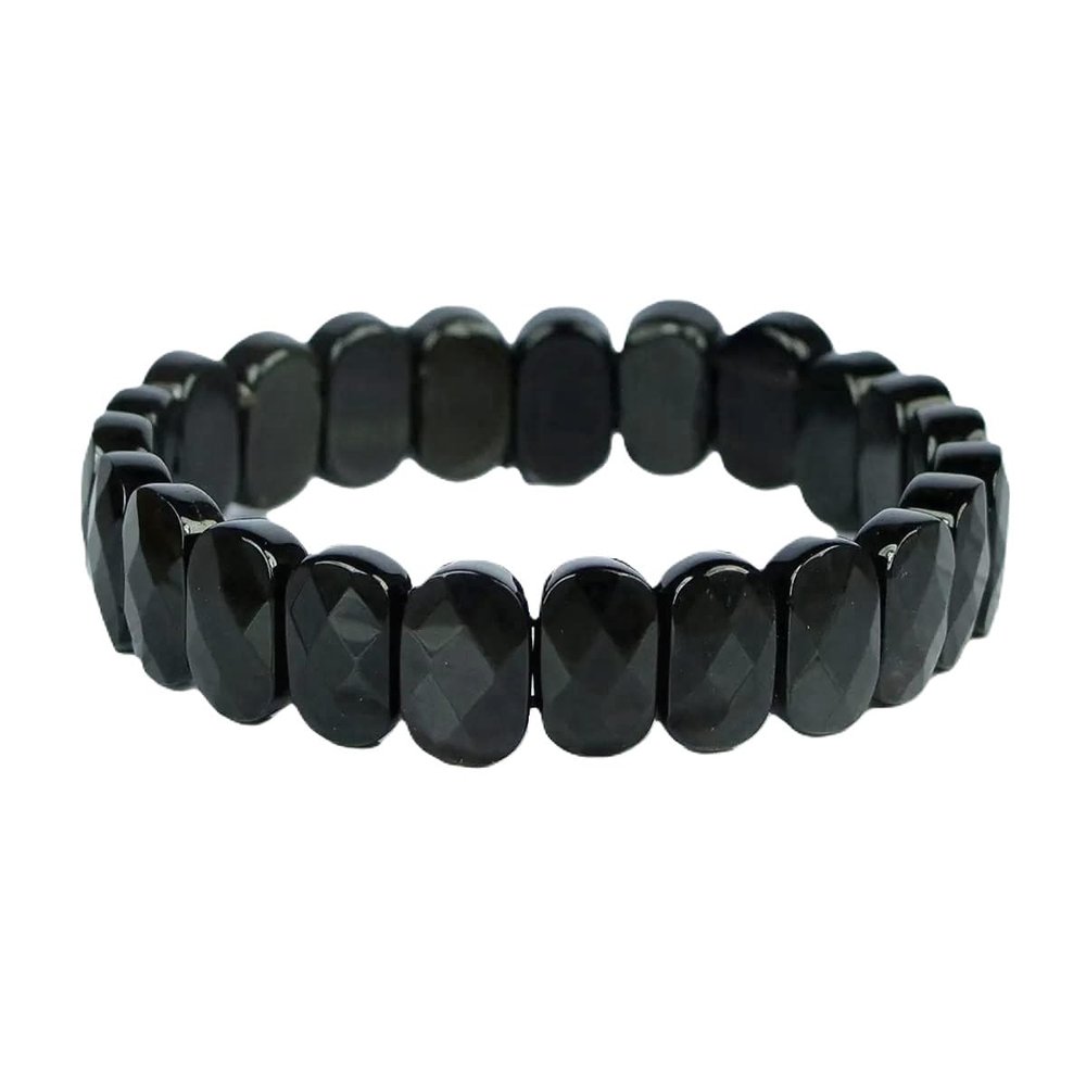 Frienemy Presents Black Obsidian Bracelet Reiki Crystal Stone Exotic Bracelet, Charged by Reiki Grandmaster & Vastu Expert #Frienemy-2341