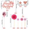 26th Birthday Cake Topper with Pink 26 Years Woman Decoration for Happy Birthday view 2