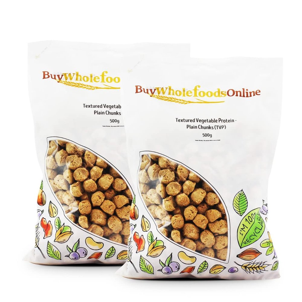 Textured Vegetable Protein - Plain Chunks (TVP) 1kg (BWFO)