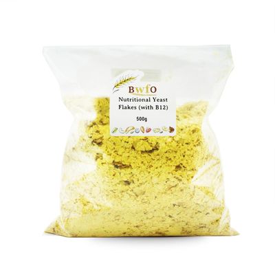 Nutritional Yeast Flakes (with B12) 500g (BWFO)