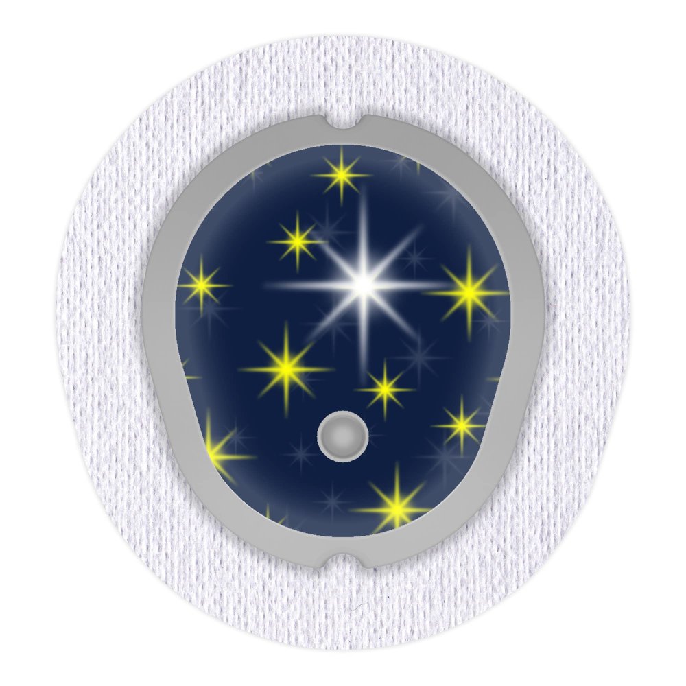 Sticker for Dexcom G7 Sensor 2x Starry Sky myDili Diabetes