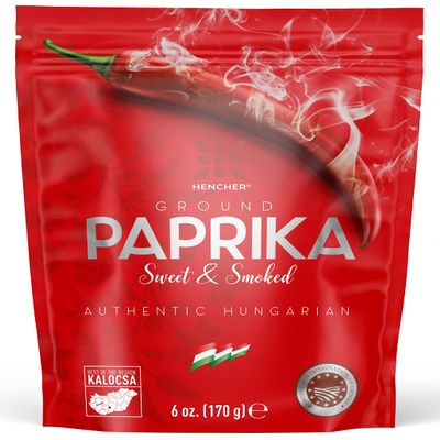 Authentic Hungarian Paprika Spice (170g, Sweet Smoked)