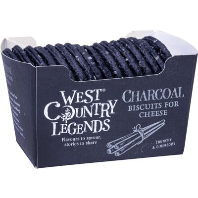 West Country Legends Biscuits for Cheese 100g (Charcoal Biscuits)