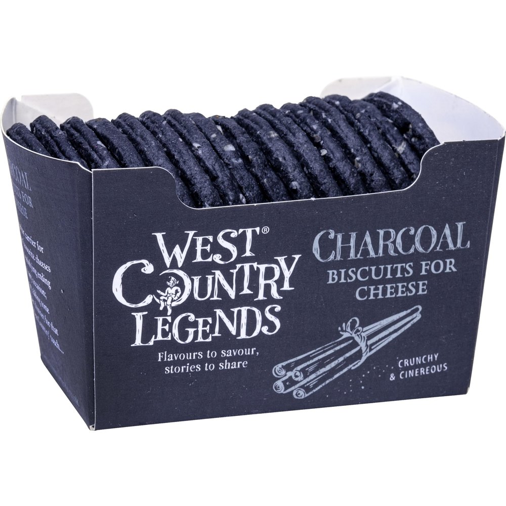 West Country Legends Biscuits for Cheese 100g (Charcoal Biscuits)