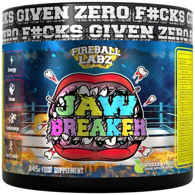 Fireball Labz Jaw Breaker Pre Workout 345g Forbidden Fruit (Sour Apple) Green