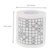 Alipis Sudoku Printed Toilet Paper Roll 4pcs Creative Tissue Roll Bathroom Funny Novelty Soft Tissue for Home and Office Use view 2