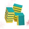 15pcs Kitchen Cleaning Sponge Set Double-Sided Scouring Pads Dishwashing Brush Non-Damaging for Kitchen Bathroom view 4