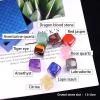 JUIYU Crystal Stone 9Pcs /Set Natural Tumbled Stone Rock Rose Quartz Bead Chakra Irregular Polishing Gemstone 15-20mm Presents view 2