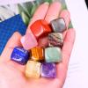 JUIYU Crystal Stone 9Pcs /Set Natural Tumbled Stone Rock Rose Quartz Bead Chakra Irregular Polishing Gemstone 15-20mm Presents view 3