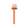 2 In1 Comb Cleaning Brush Hairbrush Cleaner,Hollow Air Bag Comb Cleaning Brush,Hair Cleaning Tools,Mini Hair Brush Remover for Removing Hair Dust Home and Salon Use. (Orange) view 1