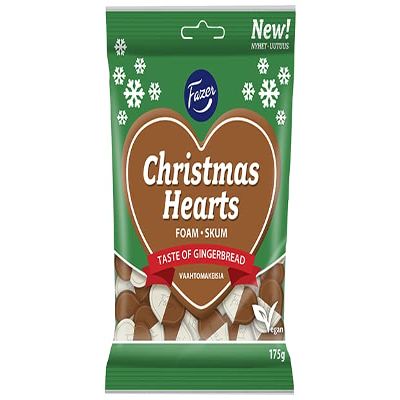 Fazer Christmas Hearts Chocolate 1 Pack of 175g 6.2oz