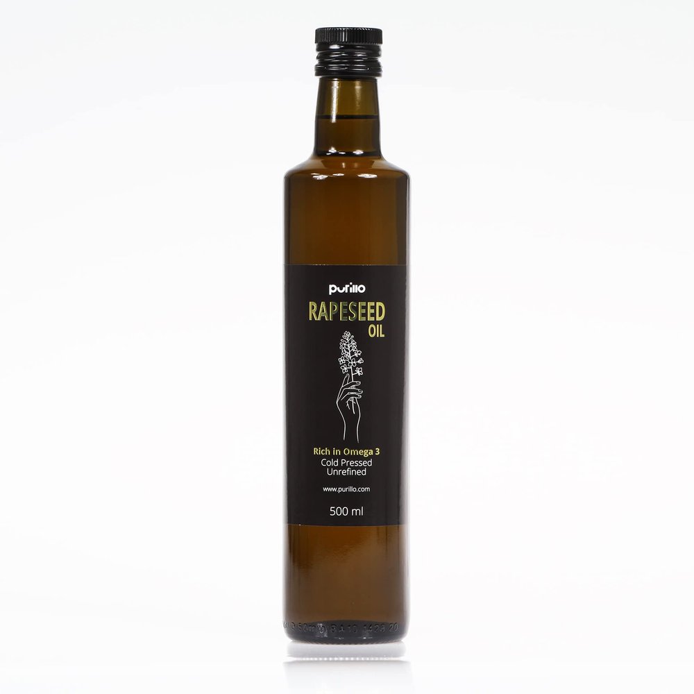 Rapeseed oil, cold-pressed, unrefined - Purillo (500 ml)