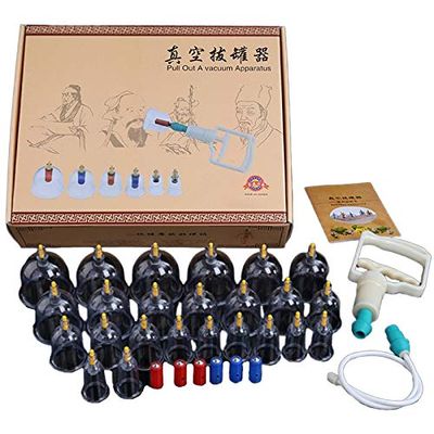 24Pcs Biomagnetic Vacuum Cupping Home Cupping Set Body Muscles Massage