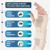 Actesso Breathable Wrist Brace Splint with Support Strap - Ideal for Carpal Tunnel, Sprains, and Tendonitis (Beige, Left Hand, XL) view 2
