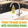 Lemon fresh Washing Up Liquid - Power Degreaser for Glasses Pans and Plates - 3 x 600ml view 2