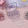 4PCS Contact Lens Case Leak Proof, Colorful Contact Lens Box Holder Container, Outdoor Mini Contact Lens Soak Storage Kit for Travel&Home view 4