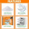 dishwasher salt 5kg powerful crystal, limescale remover on your glassware and water softener, life & improving its performance, 99% purity (2 pack) view 4