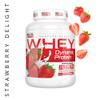 Medi-Evil Nutrition Whey Dynamic Protein, Strawberry Delight Flavour, 2kg Whey Protein Powder for Muscle Building, Vegetarian | 66 Servings view 2