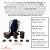 16 Piece Hot Stone Facial Massage Set: for Professional or Home Spa Therapy Treatment - 100% Volcanic Basalt Rock + Healing Pain Relief + Relaxing Energy Treatment + Velvet Carry Pouch view 3