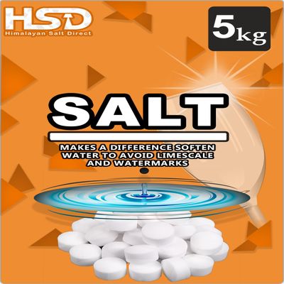 5 Kg Salt Tablets | Water Softener | Food Grade | Compatible to All Water Softner Machines Genuine British water softener salt tablets 5kg, Salt Tablet 1 pack