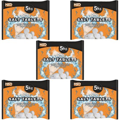 5Kg Salt Tablets | Water Softener | Food Grade | Compatible to All Water Softner Machines 100% Genuine British water softener salt tablets 5kg, Salt Tablet (5)