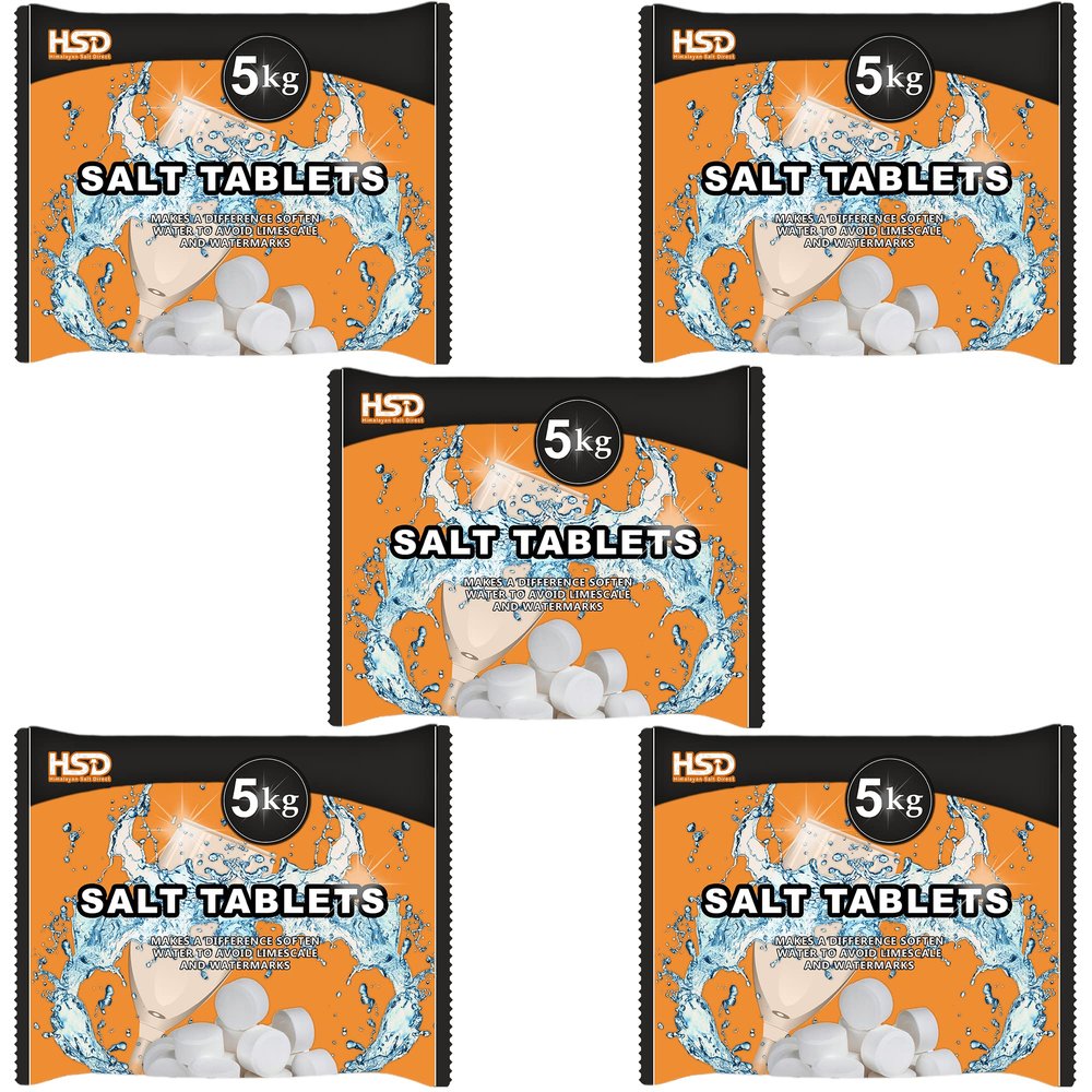 5Kg Salt Tablets | Water Softener | Food Grade | Compatible to All Water Softner Machines 100% Genuine British water softener salt tablets 5kg, Salt Tablet (5)