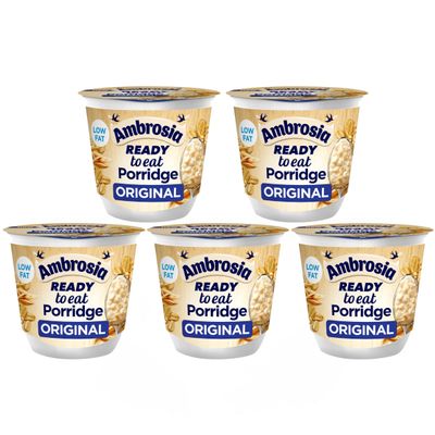 5 x 210g Ready To Eat Original Porridge Pots