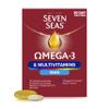 Seven Seas Omega-3 and Multivitamins Man, with B Vitamins and Magnesium, 30-Day Duo Pack, 30 Omega-3 Capsules and 30 Multivitamin Tablets view 1