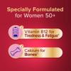 Seven Seas Omega-3 and Multivitamins Woman 50plus, with Vitamin B12 and Calcium, 30-Day Duo Pack, 30 Omega-3 Capsules and 30 Multivitamin Tablets view 4