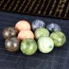 1Pair 50mm Natural Jade Baoding Ball Fitness Handball Quartz Sphere Relaxation Hand Wrist Exercise Massage Therapy Healing Stone,Waves Jade view 4