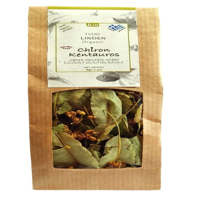 Greek Organic Bio Herb Linden/Tilia from Mount Pelion Greece - GMO/Caffeine Free 8gr - 0.28oz