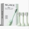 SURI Recyclable Plant-Based, Electric Toothbrush Heads - Built-in Tongue Scraper, Long Lasting Replacement Heads | Compatible Only with SURI Sonic Electric Toothbrush - Winter Fern, Pack of 3 view 1