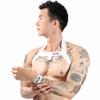 JPXJGT Man Harness Belt Strong Nylon Body Chest Elastic Muscle Restraint Fitness Cosplay Halloween(Color:White,Size:One Size) view 2