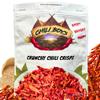 Chili Boys Spicy Crunchy Chilli Crisps with Sesame Seeds | Crispy Fried Chilli Snack and Food Topper | Vegan | Gourmet Savory Pepper Chips | Ready to Eat | Resealable Bag | 120g