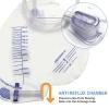 DWCHECK 20 Pack Urinary Drainage Bag, 2000 mL Urine Bag with Anti-Reflux Chamber,48"Unisex Precision Drainage Tube, Clips and Hanging Hook, Professional Urinary Bag for Home and Hospitals Health Aids view 3