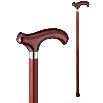 SEVEEZ Walking Cane Stick For Elderly, Support Walking Stick Made Of Wood, Non-slip, Ergonomic Handle, Lightweight Canes, Very Sturdy (Color : Dark brown-A, Size : 80cm)