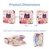 Desing Wish 1 Pack Period Pouch, Portable Tampon Storage Bag for Sanitary Napkins, Tampon Holder for Purse Feminine Product Organizer, First Period Gifts for Teen Girls School (Cat) view 3