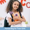 Desing Wish 1 Pack Period Pouch, Portable Tampon Storage Bag for Sanitary Napkins, Tampon Holder for Purse Feminine Product Organizer, First Period Gifts for Teen Girls School (Cat) view 4