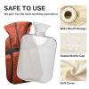 Mnsruu Basketball Ball Print Hot Water Bottle with Velvet Cover, 2L Transparent Hot Water Bag for Hand Foot Warmer Pain Relief Hot Cold Therapy Cramps view 4