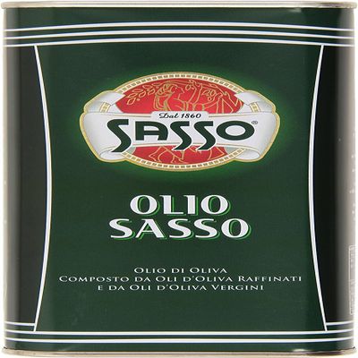 6 x Sasso Olio Extra Vergine D'oliva Natives Olive Olive Oil 1 Litre 100% Italian