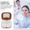 GLEAVI 2 Sets Small Cosmetic Box for Eye Contacts Portable Carrier Contact Case Organizer view 4