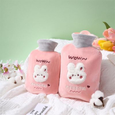 AllForYou Portable Cartoon Hot Water Bag Explosion Proof Water Injection Warm Sailor Bag Plush Cute Mini Hand Warmer