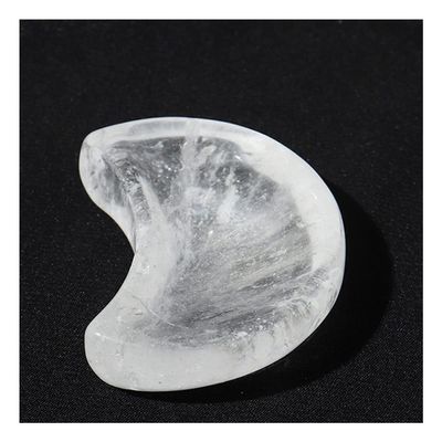 JUIYU Crystal Stone Natural Clear Quartz Bowl Rose Quartz Round Energy Crystals Presents (Color : Clear quartz A)