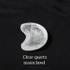 JUIYU Crystal Stone Natural Clear Quartz Bowl Rose Quartz Round Energy Crystals Presents (Color : Clear quartz A) view 2