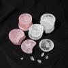 JUIYU Crystal Stone Natural Clear Quartz Bowl Rose Quartz Round Energy Crystals Presents (Color : Clear quartz A) view 4