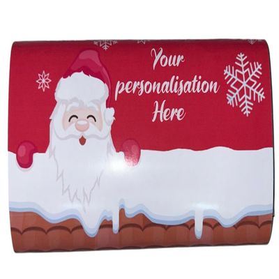 Christmas personalised chocolate bar with wrapper