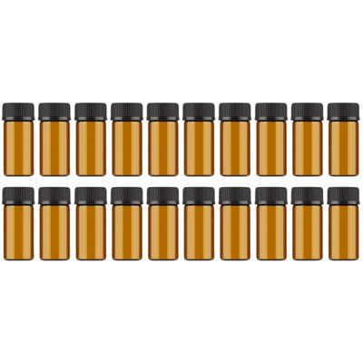 Cabilock 20pcs Vial Bottles for Essential Oils Perfumes Leakproof Glass Travel Bottles