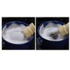 Ceramic Men's Shaving Mug Bowl Cup Thread Bottom Wide Mouth for Shave Brush and Shaving Soap Royal Blue view 2