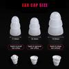 12 pairs of silicone earplugs, three layers of silicone sound insulation earplugs, noise isolation, earphone replacement plugs, suitable for most earphones (3 sizes, S/M/L) view 2