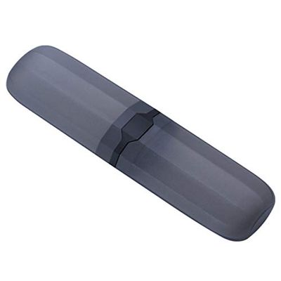 Lodokdre Travel Toothbrush Case Stretchable Toothpaste Holder Anti Bacterial Adjustable Box Black